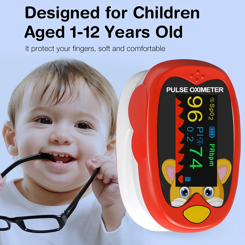 children kids Finger Pulse Oximeter for Pediatric/Child oximetro Pulsoximeter Medical Infant De Dedo SpO2 Saturation Meter finger pulse oximeter