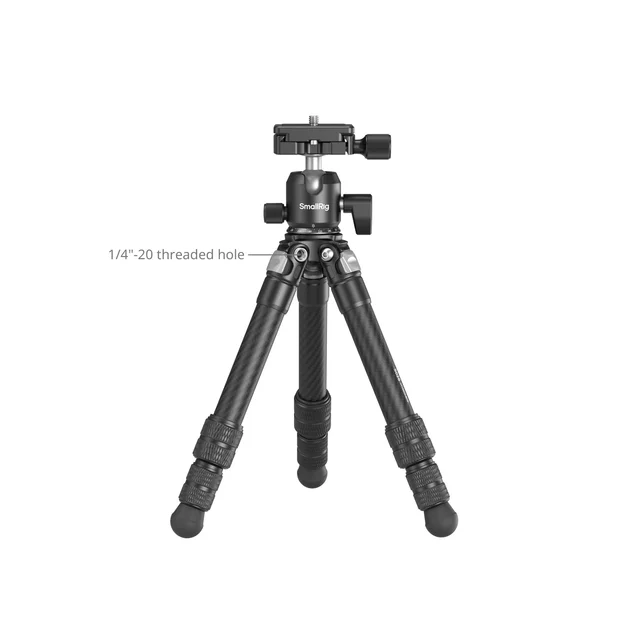 Carbon Fiber Pocket Table Tripod Load 5kg Portable Foldable Tripod for DSLR Mirr
