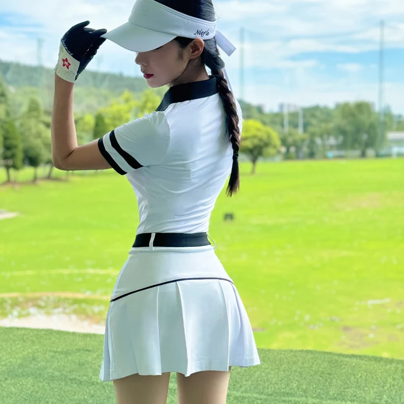 Summer Golf Women's Short Sleeves Breathable and Slimming Outdoor Leisure Sports