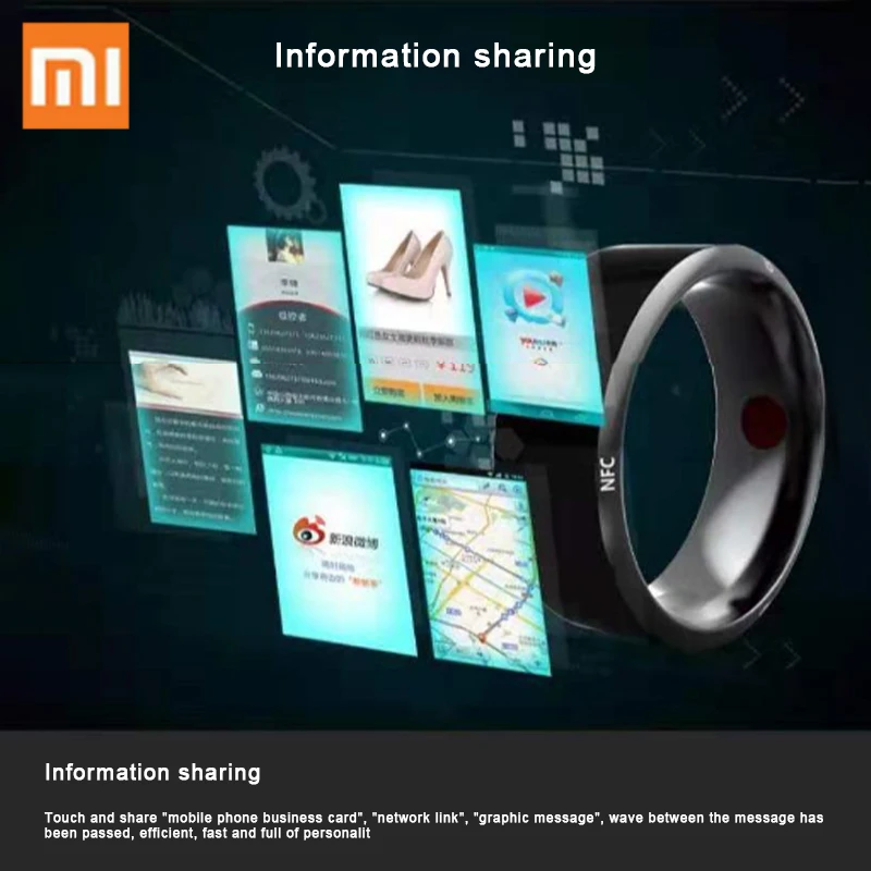 Xiaomi Mijia NFC Smart Ring Ip68 Waterproof Electronic Bluetooth Ring Solar  Ring IC/ID Rewritable Analog Access Card Tag Key - AliExpress