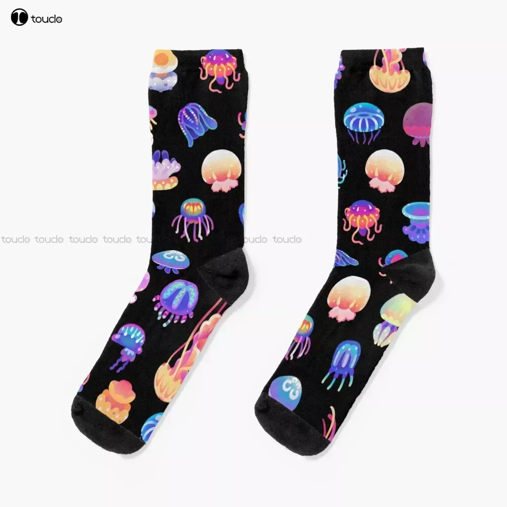 

Jellyfish Day Socks Personalized Custom Unisex Adult Teen Youth Socks 360° Digital Print Custom Gift Streetwear