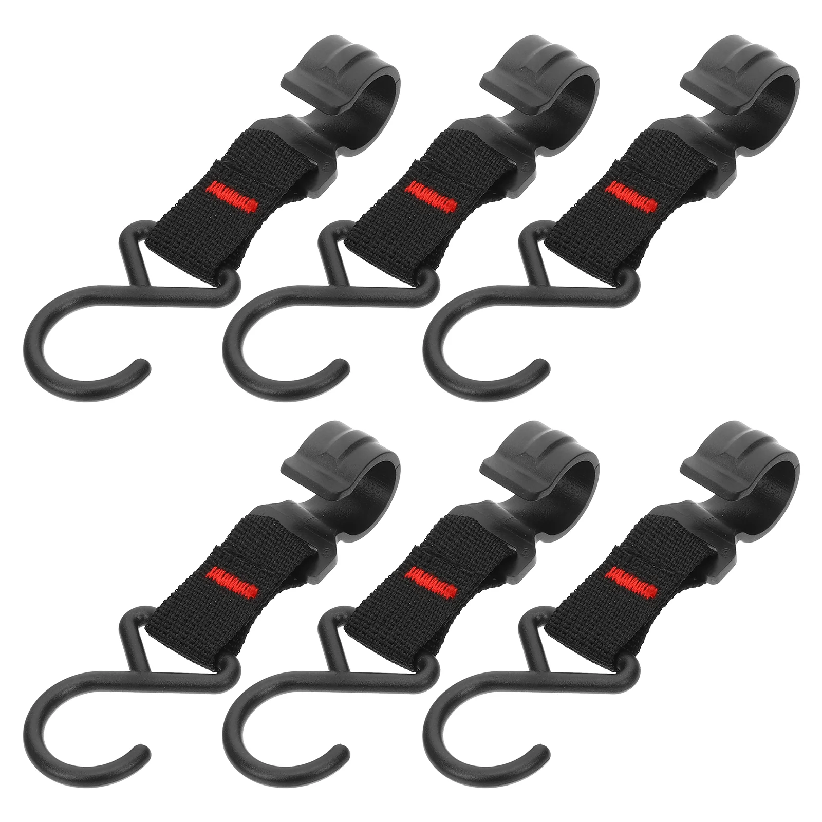

10 Pcs Hook up Lanyard Utility Ring Outdoor Camping Wardrobe Tableware Bag Plastic