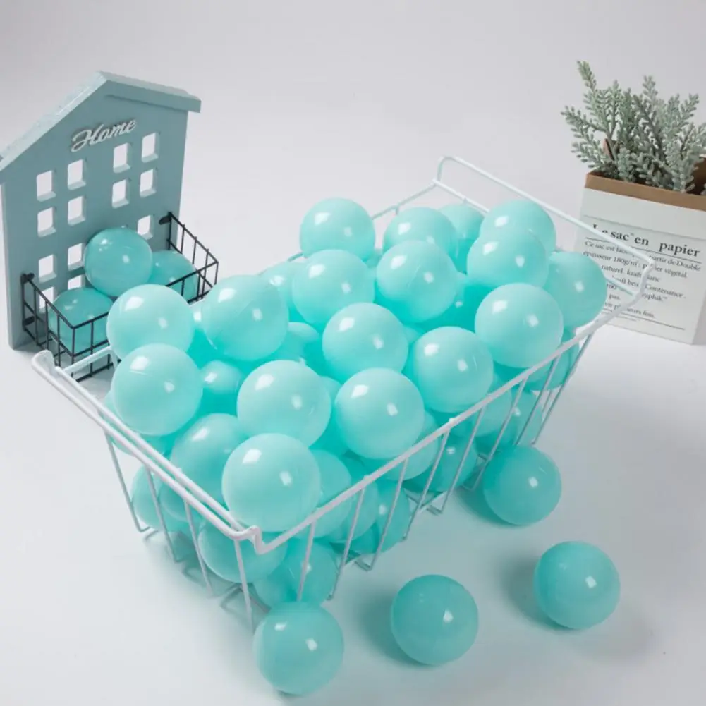 

100Pcs Eco-friendly Ball Pit Balls Thickened Colored Design Mini Toys Balls Durable Macaron Color Pit Balls Kids Gift