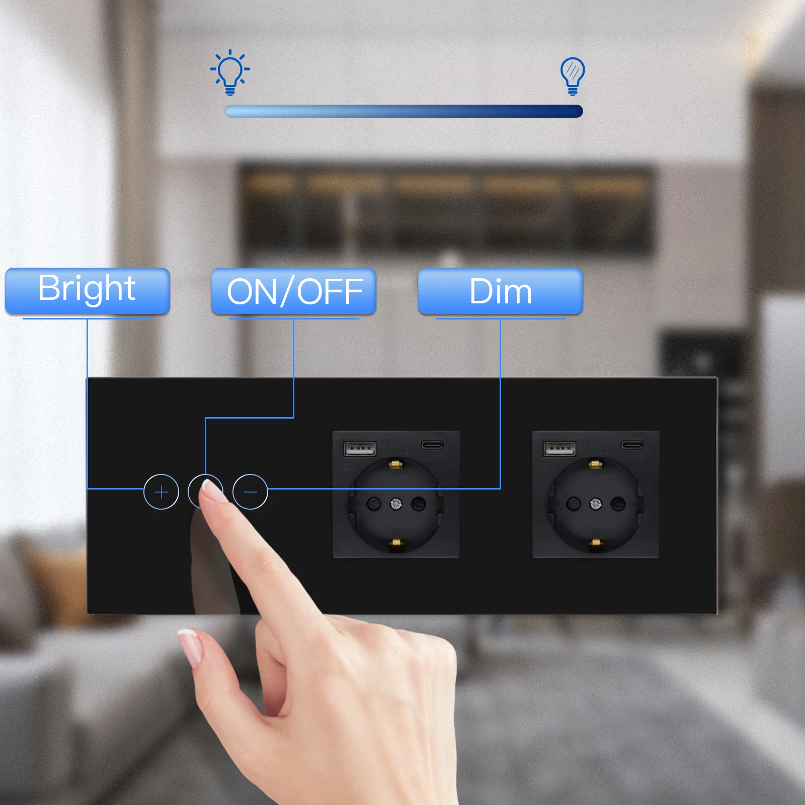 LED Dimmer Switch Smart Light Switch Smart Dimmer Switch Lamp Dimmer