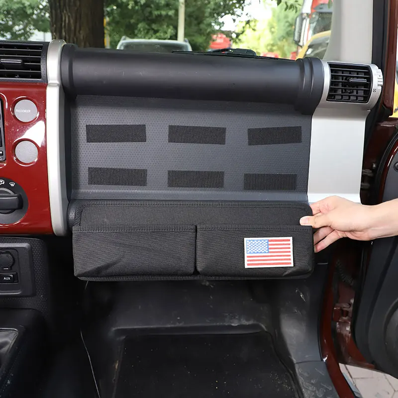 

For Toyota FJ Cruiser 2007-2021 Oxford Cloth Car Co-Pilot Storage Bag Organizer Pocket Multifunction Storage Bag Car Accessories