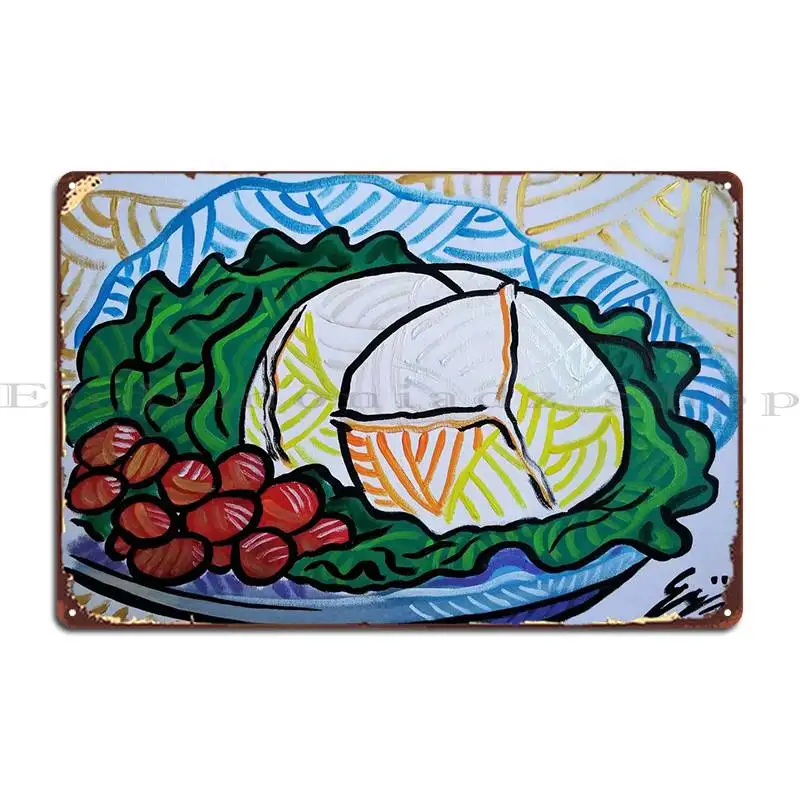 

Mozzarella Tomato Mar19 Metal Plaque Party Club Wall Decor Designs Create Club Bar Tin Sign Poster