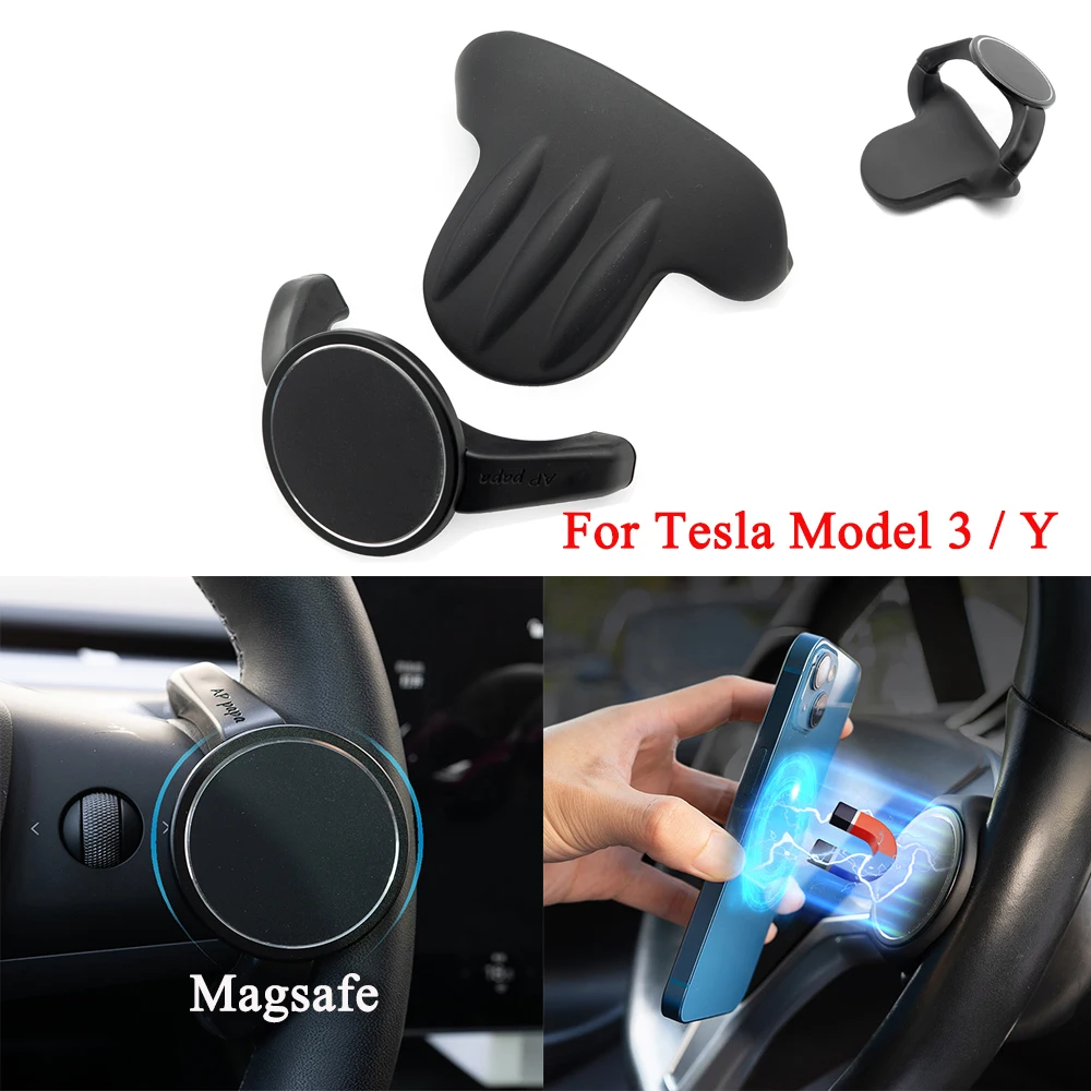 Autopilot Fsd Auto Counterweight Ring Steering Wheel Booster For Tesla Model 3 Y Magsafe 2016