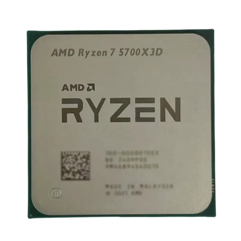 AMD Ryzen 7 5700X3D 프로세서 8코어 16스레드 4.1GHz 최대 부스트 AM4 소켓 96MB L3 게임 캐시 105W TDP DDR4 데스크탑 CPU