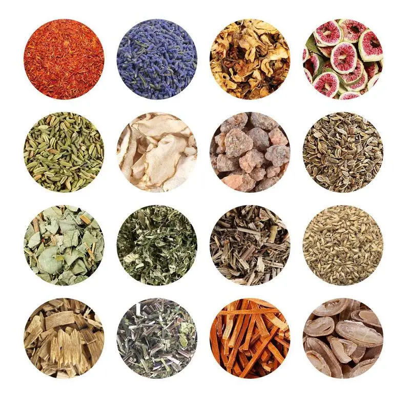 30 Herbs Witchcraft Kit Dried Herb Kit With Crystal Spoon Home Decor For Wicca Witchcraft Gifts For Women