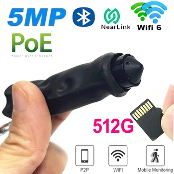 H.265 POE FAI DA TE 5MP Audio Mini Telecamera IP wifi 4MP 3MP Foro Pin 2.8MM Obiettivo di Sicurezza ONVIF P2P Telecamere CCTV Sistema di Video Sorveglianza