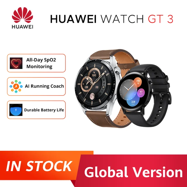 New Arrival Huawei Watch Gt 3 All-day Spo2 Monitoring Battery Life