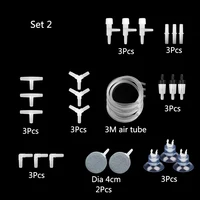 1Set Aquarium Oxygen Pump Hose Air Bubble Stone Plastic Connector Acessorios Fish Tank Air Pump Connector Control Valve Supplies 1