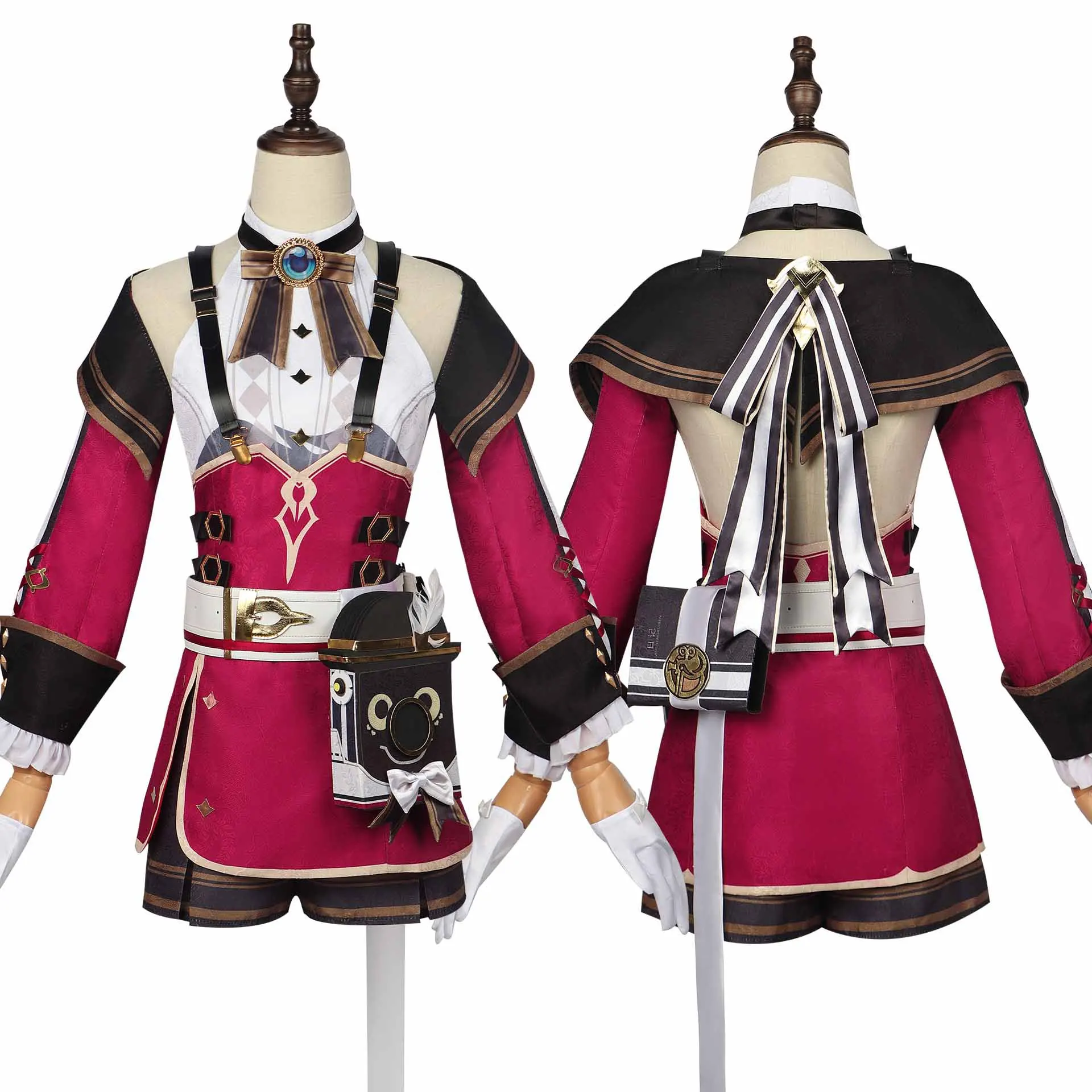 Anime-Genshin-Impact-Charlotte-Cosplay-Costume-Adult-Uniform-Halloween