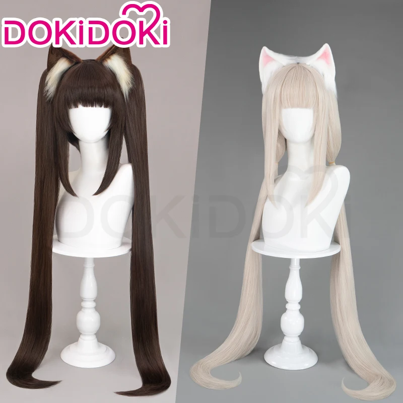 Peruca Chocola Vanilla Nekopara Cosplay Feminina