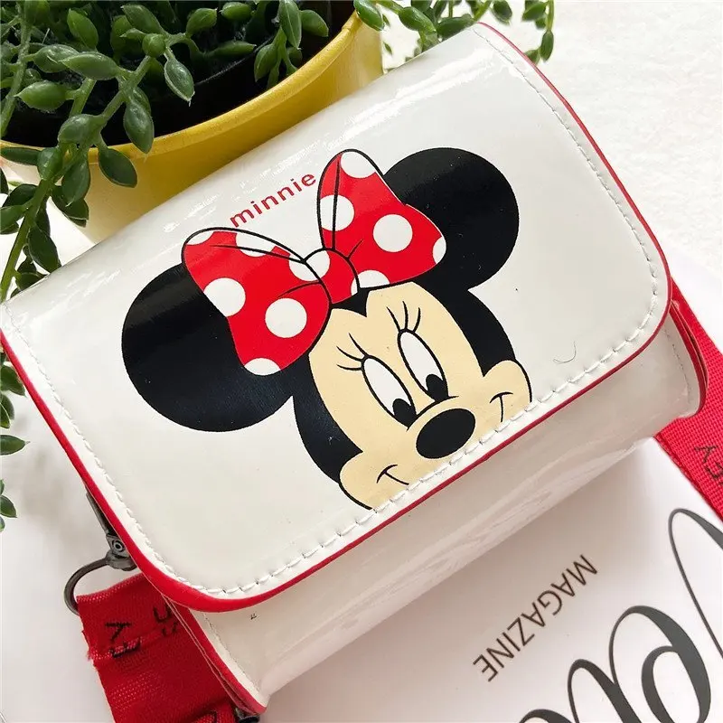 Disney Women's Bag Mickey Mouse Cartoon Pictures Shoulder Bags Cute Girl Messenger Bag Coin Purse Fashion Anime Women Bags Gifts