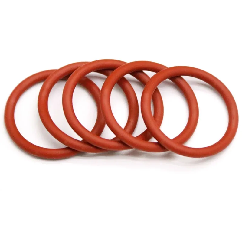 CS 3.5mm Food Grade Silicone Red O-Ring OD 12-46mm VMQ Sealing