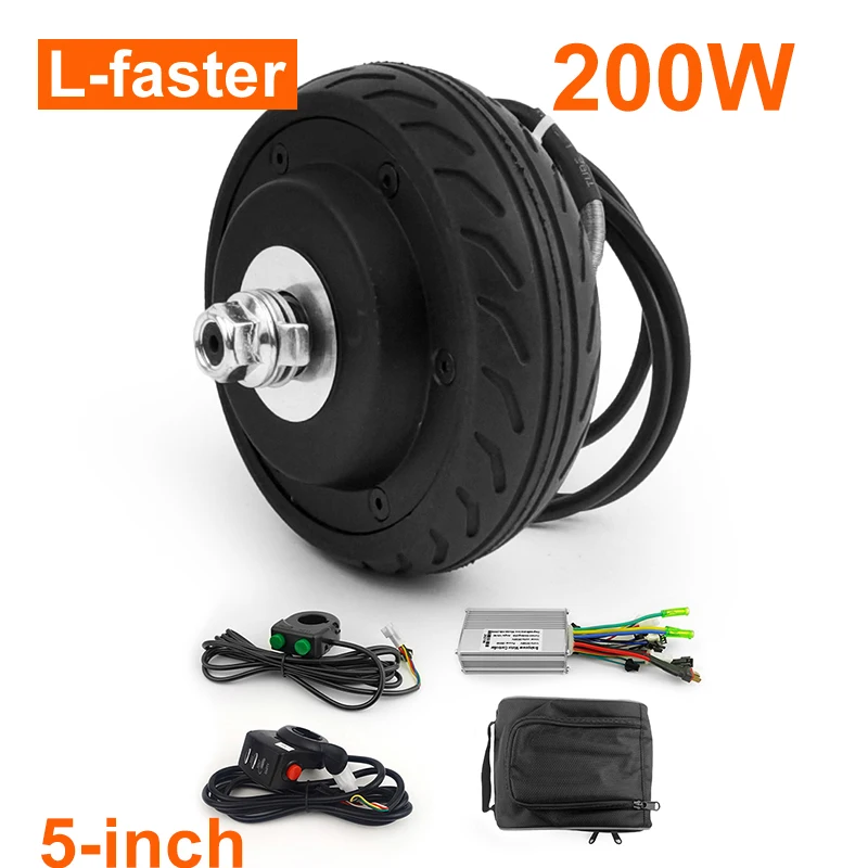 Kit de rueda de Motor eléctrico sin escobillas, acelerador de pulgar