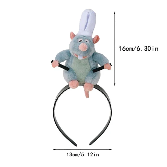 Cerchietto Per Capelli Ratatouille In Peluche - Accessorio Disney Per Cosplay E Feste