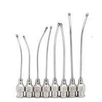 1Pcs Stainless Steel Birds Feeding Syringe Tube Nozzle Rats and Mice/Parrots/Birds/Poultry/Pets Elbow Gavage Needles 1