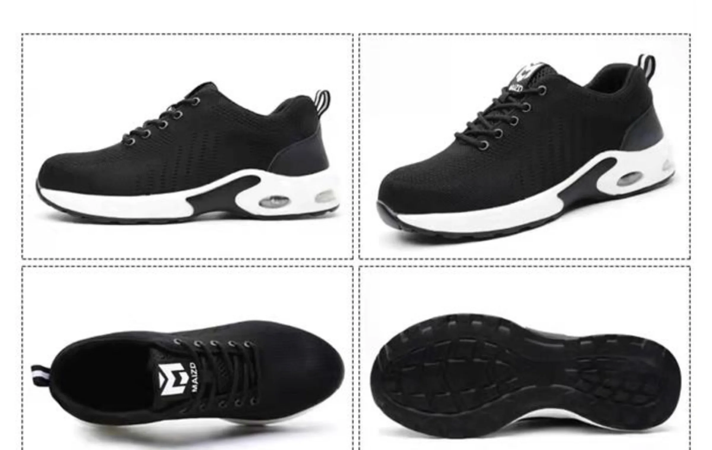 indestructible construction mesh steel toe sneakers