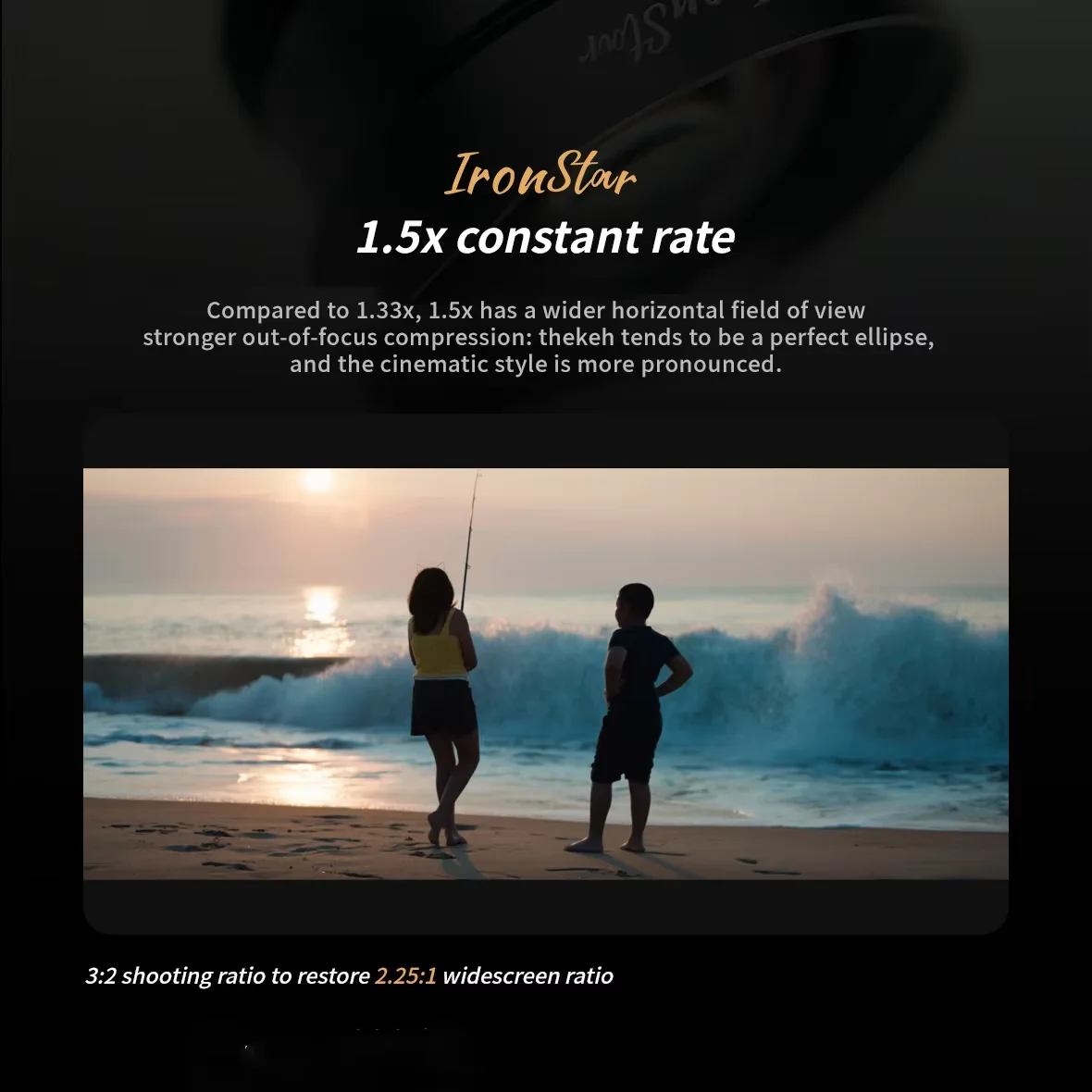 SIRUI IronStar 35mm 45mm 60mm T1.9 1.5X 아나모픽 시네 렌즈 캐논 EF PL 마운트 카메라용 대형 조리개 풀 프레임 렌즈