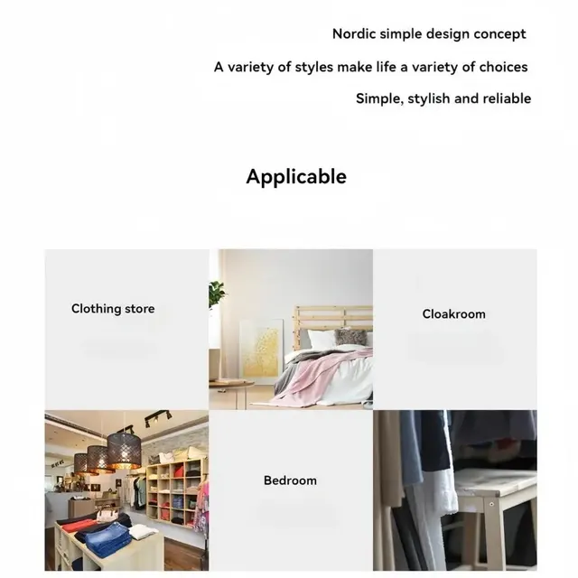 간편함과 기능성을 갖춘 바닥부터 천장까지 옷걸이