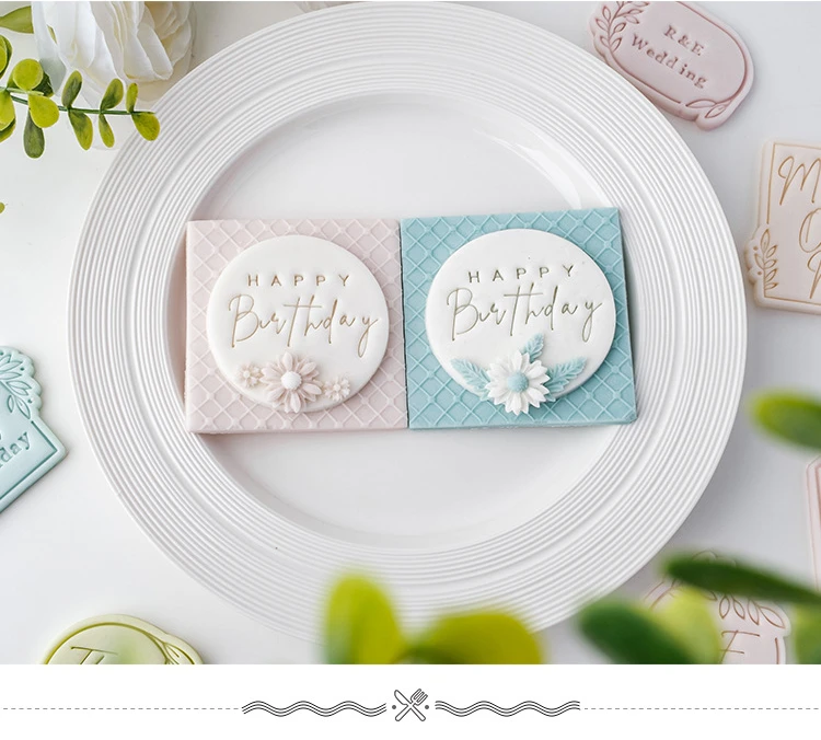 Description Picture 2 of itemWedding Blessing Frame Fondant Biscuit Mold Holiday Dessert Cake Decoration Border Cookie Cutter Stamp Accessories Baking Tool