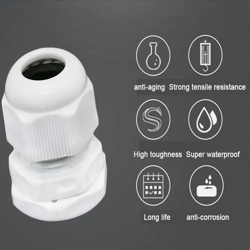 Description Picture 3 of itemFactory DirectRohs Certification IP68 presse etoupe pg7 3-6.5mm Waterproof Nylon Cable Gland Waterproof Gasket Plastic