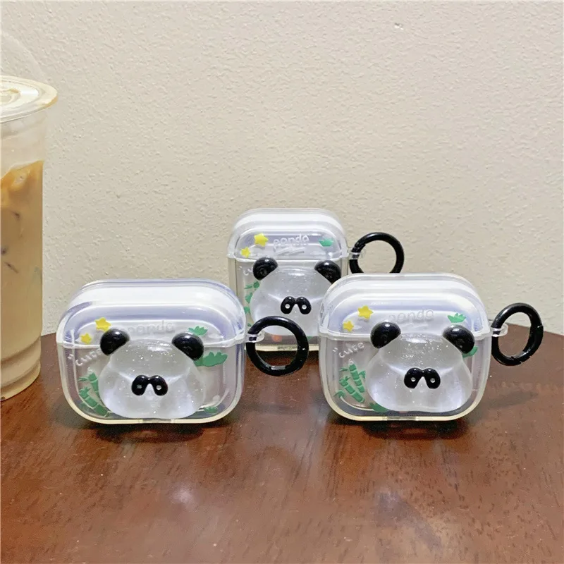 

Cute Cartoon 3D Panda Case for AirPods Pro2 Airpod Pro 1 2 3 Bluetooth Earbuds Charging Box Protective Earphone Case Cover