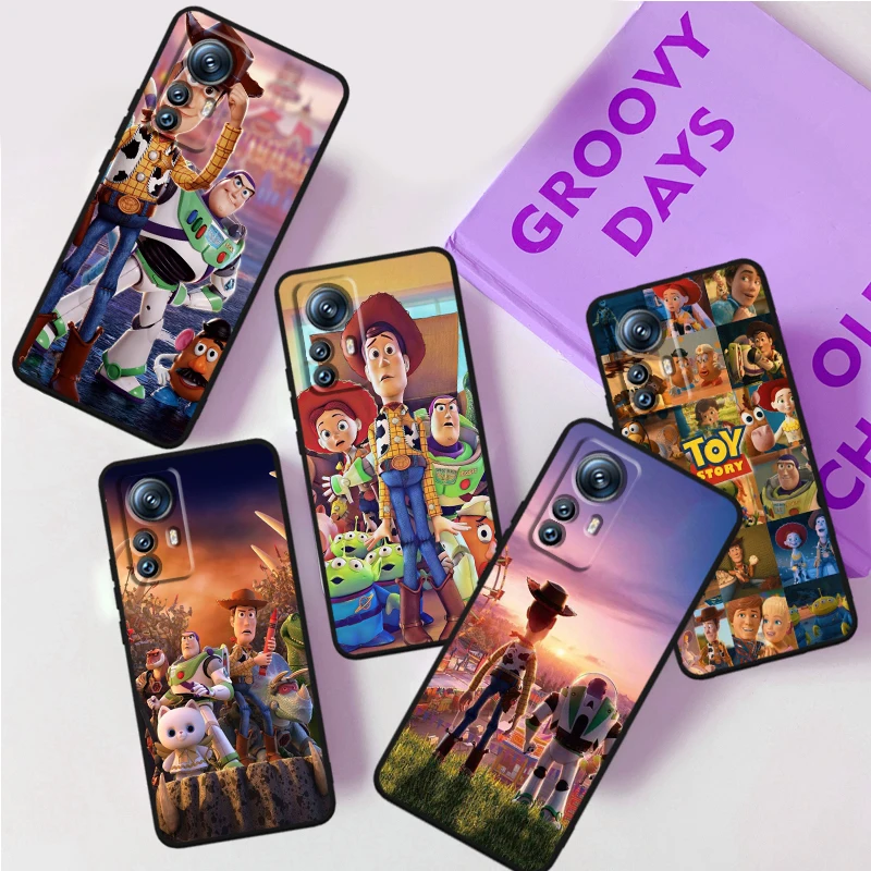 

Disney Toy Story Cartoon For Xiaomi Mi 13 12T 12 11T 11i 11 A3 10T 10 CC9E 9 Pro Lite Ultra 5G Black Phone Case