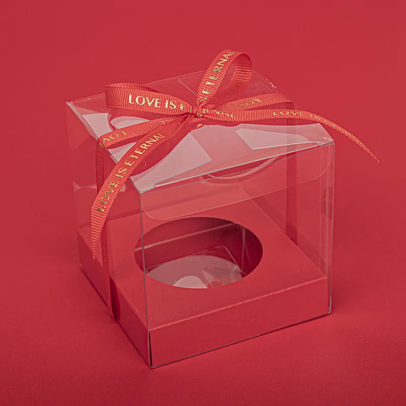 12Pcs Gold and Silver Clear Plastic Cupcake Packaging Boxes, Cake Favor Containers, Tra... - SKU PCPB1722 - UGI Packaging