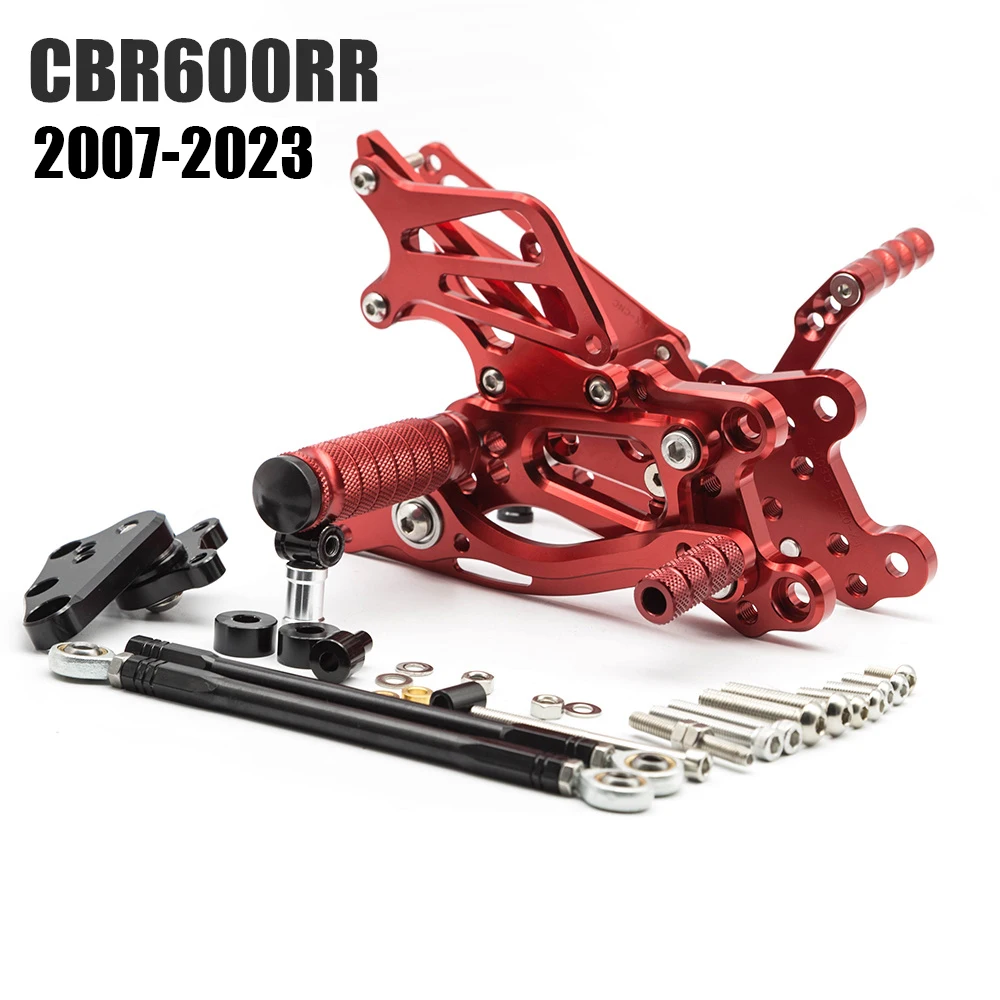Fußrasten Honda CBR600RR CBR1000RR Aluminium Schwarz Motorrad Fußrasten Vorne Schwarz - Ersatz Fußrasten Für Honda CBR600RR CBR1000RR CB1000R Motorrad Ersatzteile