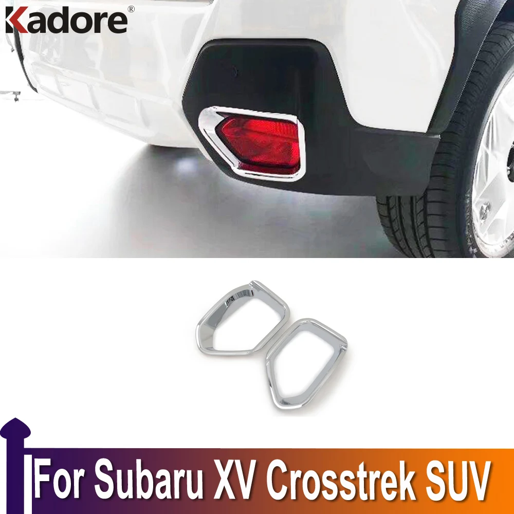 Chrome Rear fog lamp light Cover Trim Garnish fits Subaru Crosstrek XV 2018-2020