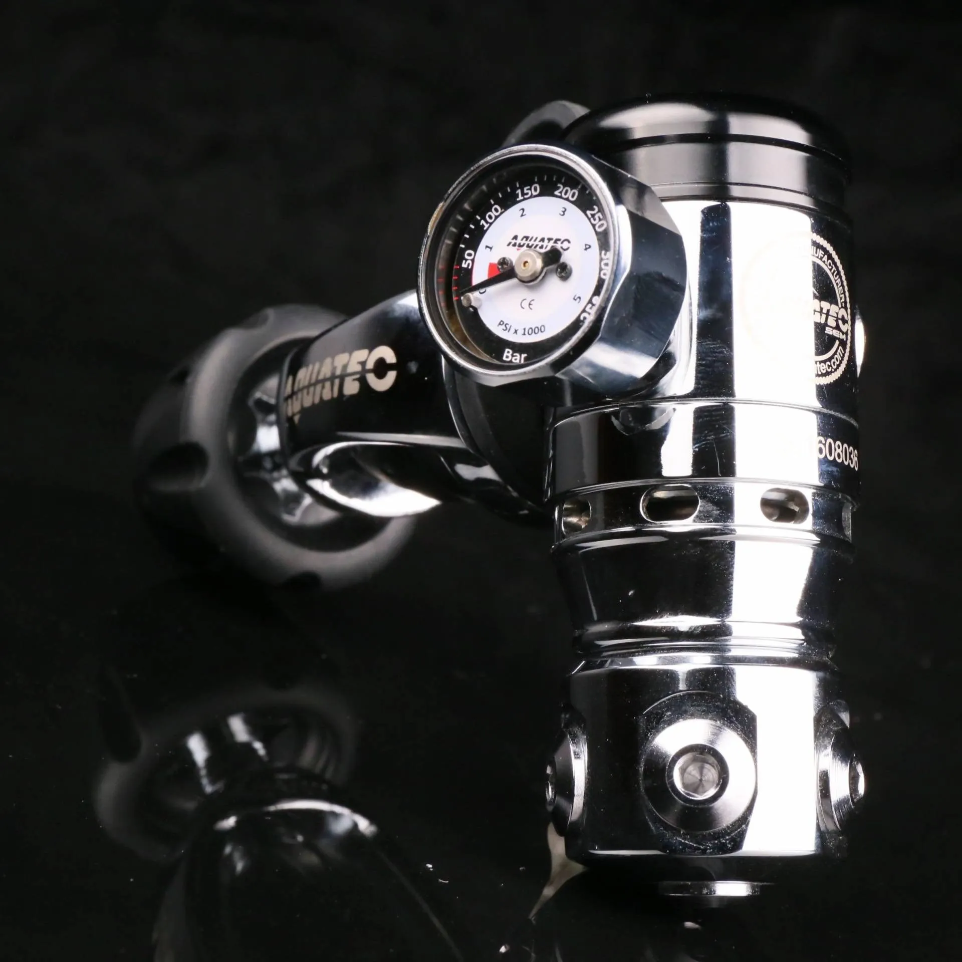 AQUATEC Scuba Pony Bottle Mini Pressure Gauge Pressure Reducing Bottle MINI Gauge Diving Single Table