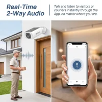 ANRAN 2K caméra solaire sans fil Surveillance extérieure batterie intégrée caméra Wifi détection humanoïde Flash alarme Vision nocturne 4