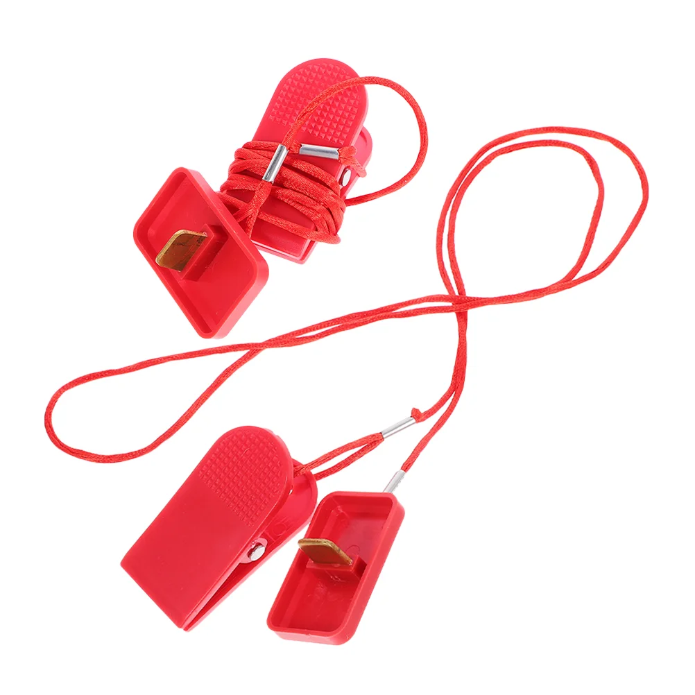 

2 Pcs Treadmill Emergency Stop Switch Key Universal Replacement Pp Safety Magnetic Security Supplies for
