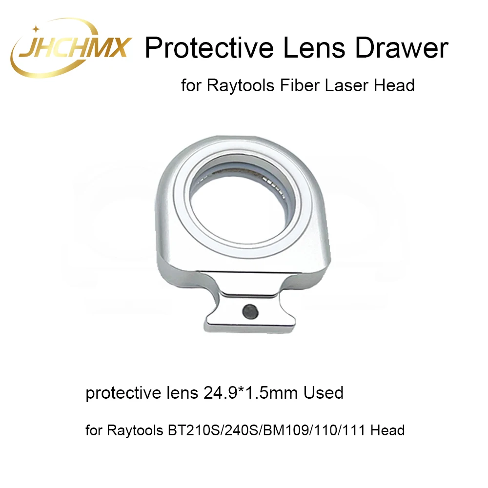 JHCHMX Raytools 레이저 보호 렌즈 서랍, 24.9x1.5, 27.9x4.1 렌즈 시트, 금속 씰 링, BT240S, BM109, 110/111 용 밀폐 뚜껑
