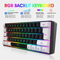 Gamer keyboard mouse combos teclado gamer 60% percent teclados key board keyboards gaming mini pc backlit wired clavier black - Image 3