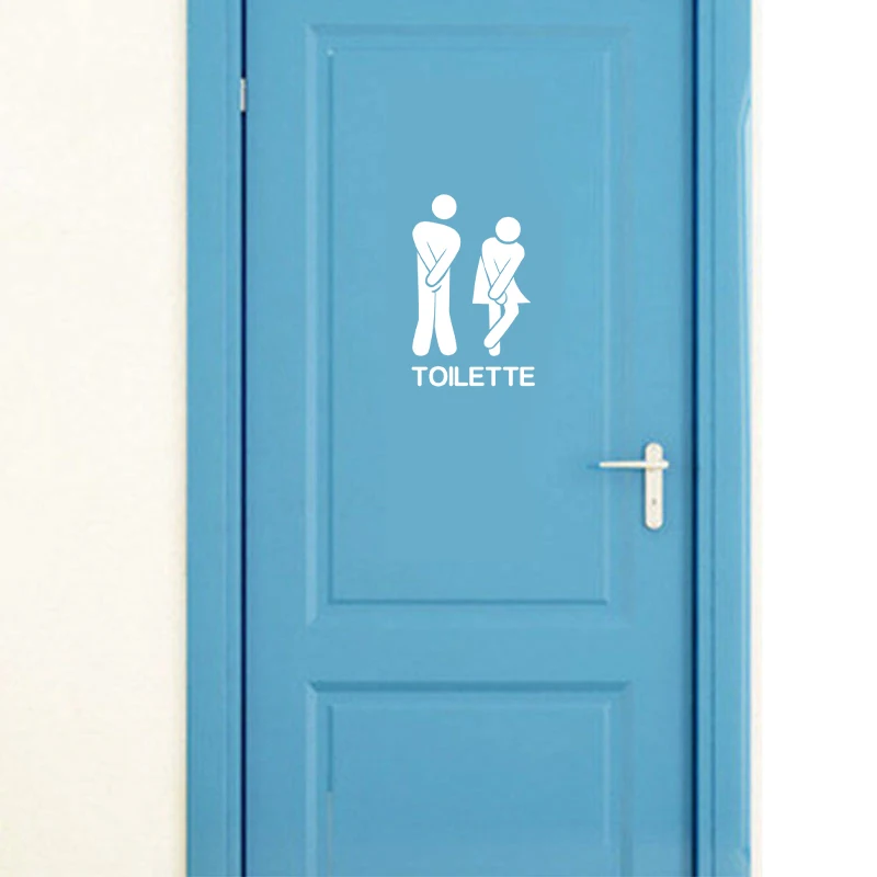 Funny French Toilet Vinyl Stickers