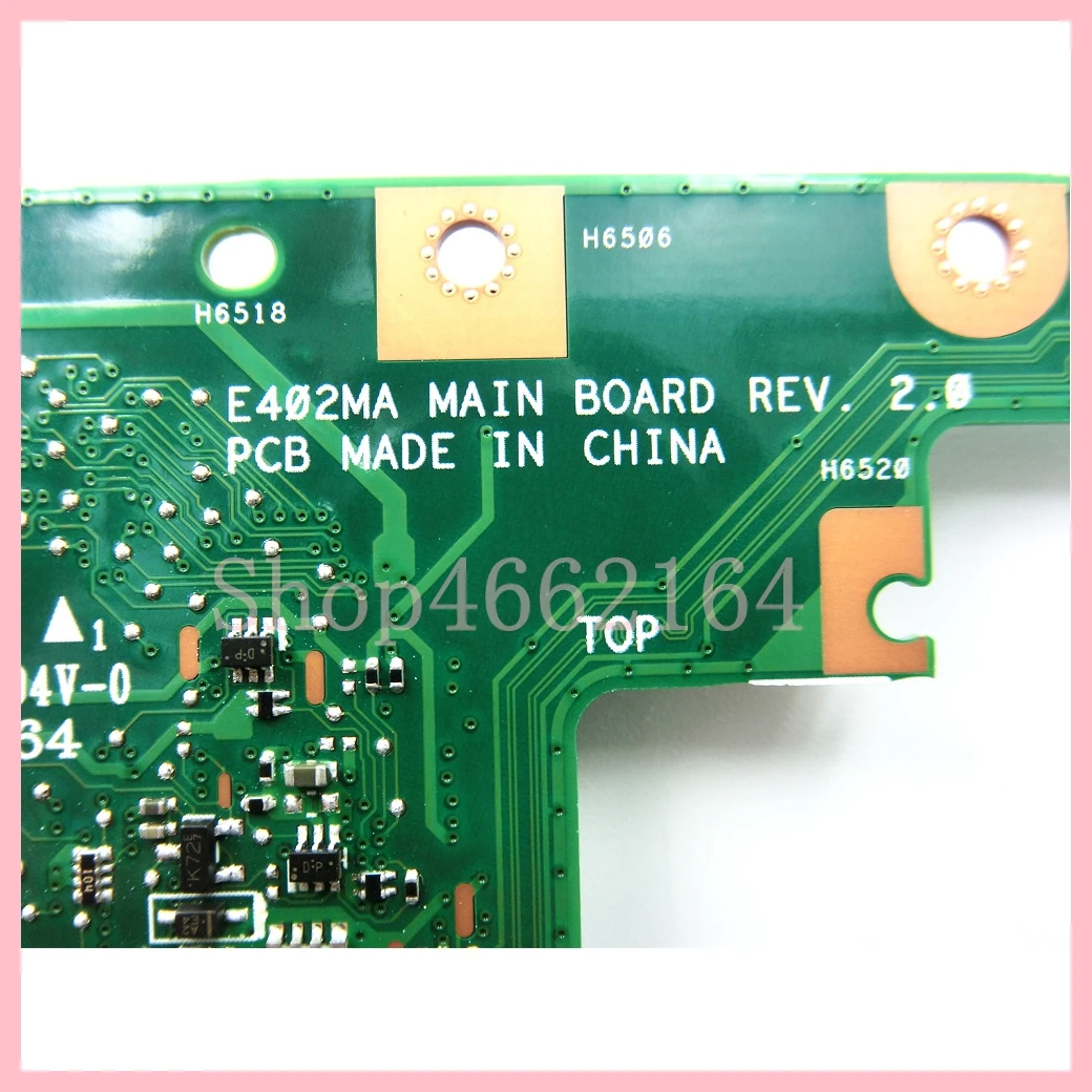 Placa-mãe do Portátil para Asus E402ma N2840 N2940 Cpu N3540 2g 4g Ram 0gb 32g 64gb Ssd E402ma E502m E502m - Imagem 5