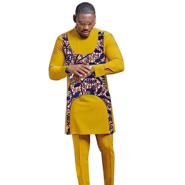 Uche Print and Dashiki Patchwork Outfit - Image 6