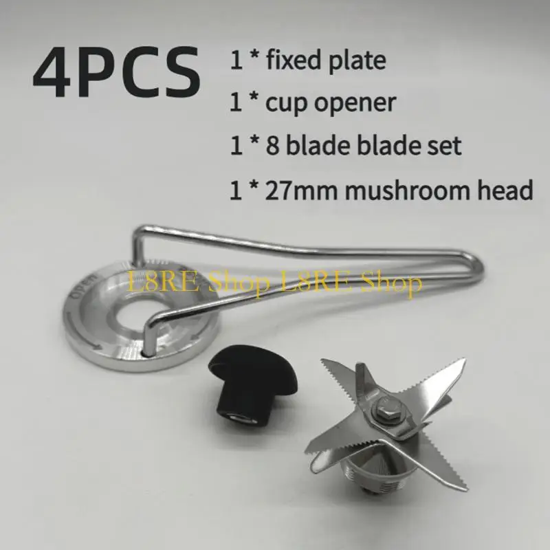 L8RE 전문 믹서 헤드 스테인레스 스틸 텍스처베이스 Juicer 액세서리 767 Juicer 블렌딩 부품 용 커터 아이스 크러셔