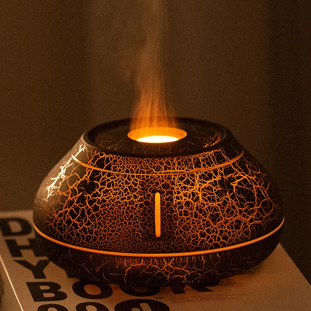 

130ML Lava Flame Aroma Humidifier Rechargable Essential Oil Diffuser Portable Versatile Gifts for Relatives Friends