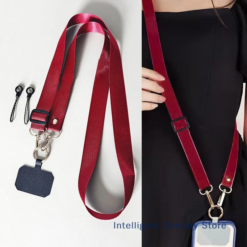 Adjustable Crossbody Cell Phone Strap and Anti-Lost Lanyard Necklace with Camera Hanging Rope