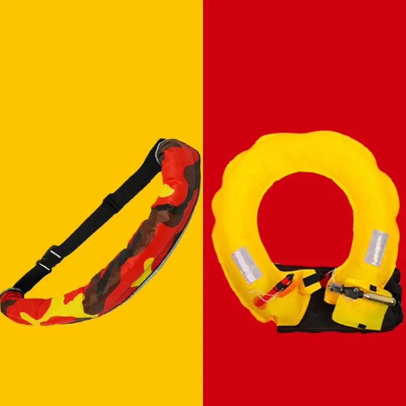 Fishing Waist Belt Type Automatic Inflatable Life Jacket Portable Fishing Vest for Adult