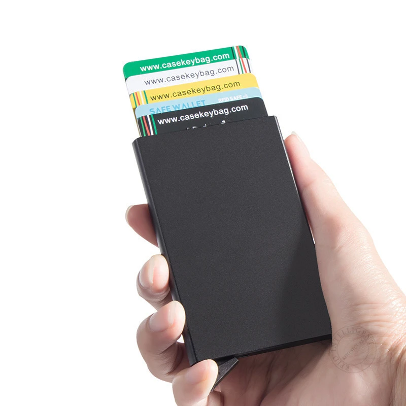 Porte-cartes En Acier Inoxydable - 7 Emplacements - Neuf Sans étiquettes - Homme/Femme