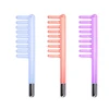 3PCS Hair Comb Dandruff Removal Glass Smoothes hairComb Shaped Probe For High Frequency Electrotherapy Instrument Purple Light 1