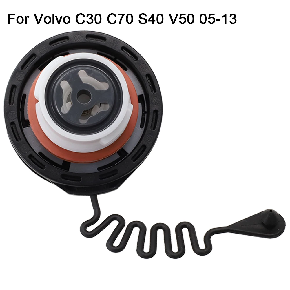 1pc Car Fuel Tank Gas Cap For Volvo C30/C70/S40/V50 2005-2013 ABS Dark Grey Fuel Tank Gas Cap Replacement Parts Car Accessories