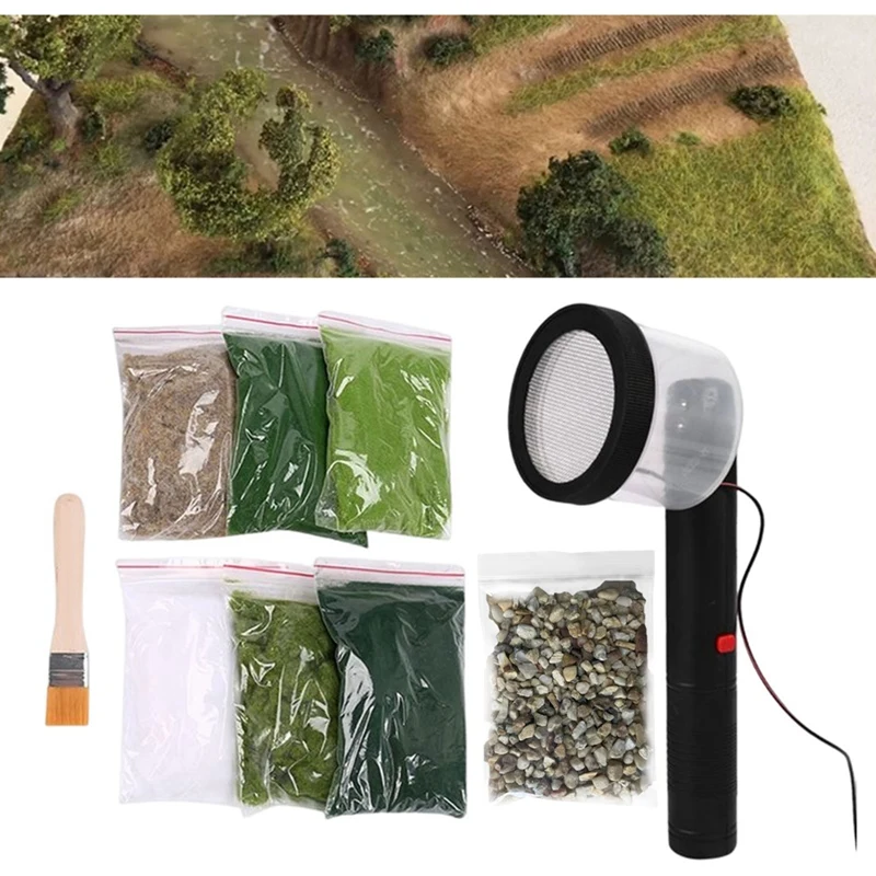 Electrostatic Grass Planter Portable Planter Electrostatic Flocking Machine Sand Table DIY Tool 6