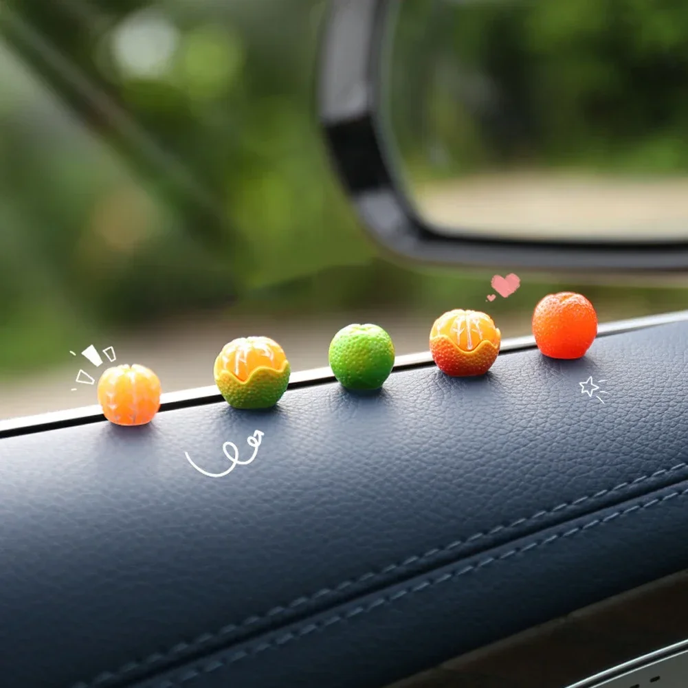Set of 5 Adorable Orange Sugar Car Pendants